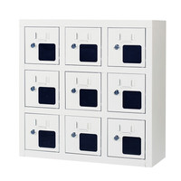 奈高NG手机存放柜对讲机柜电子设备管理柜屏蔽柜多门带锁可定制保管收纳柜无外门亚克力窗口 九门存放柜