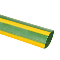 RS Pro欧时 热缩套管 绿色/黄色 聚烯烃, 2:1 套管直径 25.4mm 套管长度 1.2m