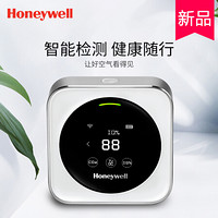 霍尼韦尔（Honeywell）空气侦探室内质量检测仪PM2.5 甲醛 CO2 TVOC温度湿度检测器 支持WIFI联网 六合一版