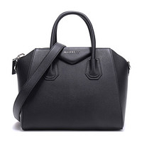 GIVENCHY 纪梵希 女士ANTIGONA系列黑色皮革小号手提单肩包 BB05117012 001