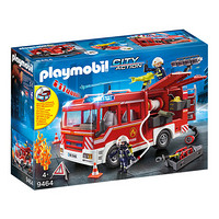 摩比世界（playmobil）德国进口情景场景玩具火警消防车儿童过家家拼插组装积木小男女孩玩具9464