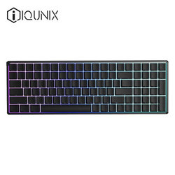 iQunix F96-碳黑版 机械键盘  无线蓝牙键盘 CNC铝合金外壳Cherry轴RGB 茶轴