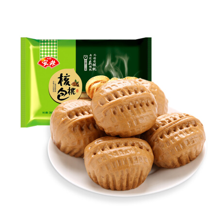 安井 核桃包 360g 10只装 早餐 包子馒头 儿童口味 早茶点心
