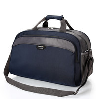 卡拉羊旅行包大容量男女运动健身包短途出差可登机行李包袋防水单肩斜挎手提包C3189藏青