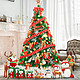 喜立XiLi 圣诞树套餐松针加密圣诞节装饰挂件圣诞帽圣诞礼物  1.8米红色套餐