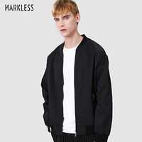 MARKLESS 夹克男2019秋季新品潮流工装飞行外套时尚休闲薄款棒球服JKA9102M黑色 185/100（XXL）