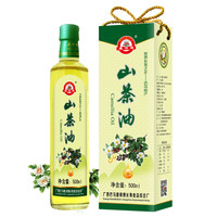 磨师傅 山茶油500ml 广西巴马 物理压榨一级纯茶籽油礼盒装 食用油