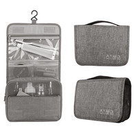 BUBM 洗漱包 男女出差旅行防水化妆包便携洗漱用品收纳包整理袋 灰色GGXS-AJD