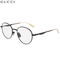 古驰(GUCCI)眼镜框男 镜架 透明镜片黑色镜框GG0337O 009 53mm