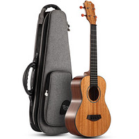 TOM尤克里里ukulele乌克丽丽夏威夷小吉他乐器 23英寸桃花芯全单TUC-200R