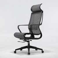 西昊 SIHOO 人体工学电脑椅子 办公椅 电竞椅 家用座椅转椅 柔韧透气会议椅可躺 M60黑色