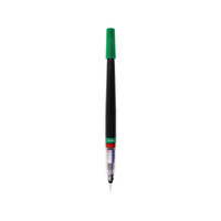 日本派通（Pentel）科学毛笔小楷练字软毛笔 中楷书法笔便携彩色绘画手帐手绘笔可换墨胆 XGFL 绿色