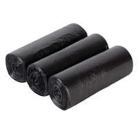 科力邦(Kelibang) 垃圾袋 一次性塑料袋90只装 35*45cm/3卷 商用物业办公平口黑色垃圾袋 KB1002