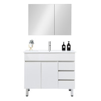 名爵（MEJUE）Z-06201080实木浴室柜组合套装 卫生间洗漱台洗手盆洗脸盆落地式浴室柜