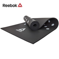 锐步（Reebok）进口瑜伽垫 男女加厚防滑健身垫 环保NBR173*61cm初学者瑜伽垫RAMT-12235BK 斑点-黑色-7mm