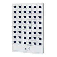 奈高 NG手机存放柜无外门员工手机管理柜亚克力手机寄存柜对讲机电工工具存放柜 四十八门