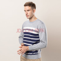 海之宁 男士保暖内衣男可以外穿加绒加厚套装秋冬季贴身打底衫防寒保暖低领修身 7006浅麻灰 XXL码