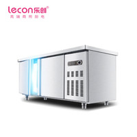 乐创 （lecon） 商用保鲜冷藏工作台 奶茶店设备全套卧式冰柜厨房平冷操作台冰箱 2.0*0.6米全保鲜LC-GZT020