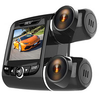 任e行 V68 行车记录仪双1080P高清广角夜视WIFI停车监控隐藏一体式双镜头+32G卡套装