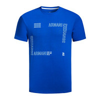 ARMANI EXCHANGE 阿玛尼奢侈品新款男士立体线条印花针织T恤衫 3GZTFP-ZJBVZ BLUE-1506 L