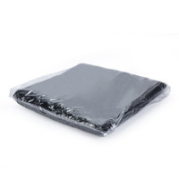 兰诗(LAUTEE)DA4065 垃圾分类袋大号干湿垃圾分类袋彩色塑料平口袋 黑色 120*140 cm(50个) /包