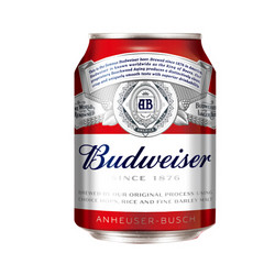 Budweiser 百威 淡色拉格啤酒 255ml*24听 整箱装 mini罐