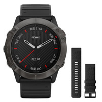 GARMIN 佳明 Fenix 6X Pro 运动手表+尼龙表带 黑色 51mm DLC蓝宝石版