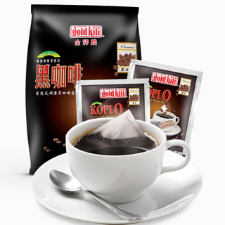 新加坡进口 金祥麟 gold kili 二合一袋泡式研磨黑咖啡粉 速溶咖啡17g*20包 *7件