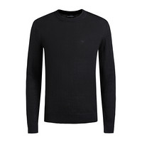 EMPORIO ARMANI 阿玛尼奢侈品19秋冬新款男士针织上衣 6G1MXC-1MNXZ BLACK-0999 XXL