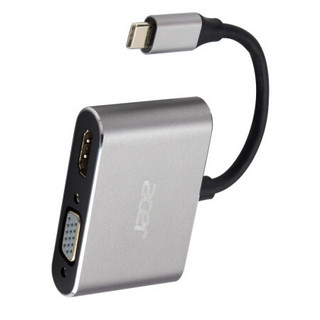 acer 宏碁 Type-C扩展坞 USB-C转HDMI/VGA高清4K转换器 手机投屏器拓展坞 适用宏碁苹果小米华为笔记本投影