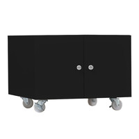 中伟矮柜打印机柜办公柜a4文件柜铁皮柜档案柜资料柜复印机底柜打印纸储存柜450*600*600黑色款