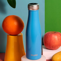 小立（saylee）智能保温杯女真空不锈钢学生杯子男时尚简约便携情侣智能水杯 400ml S1 蓝色