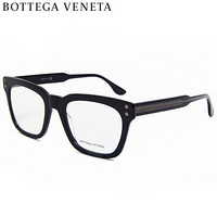 葆蝶家(BOTTEGA VENETA)眼镜框男 镜架 透明镜片黑色镜框BV0240OA 001 52mm