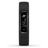 佳明（GARMIN）智能手环vivosmart 4 黑色 运动光学心率睡眠监测游泳手环来电提醒智能通知手环 标准腕带