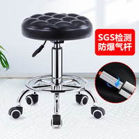 华恺之星 吧台椅凳子 可升降酒吧椅子旋转前台收银椅吧凳 b-6升级款黑色