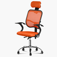 空间生活 电脑椅子家用舒适转椅可躺办公椅 ITY60128-RW橘色