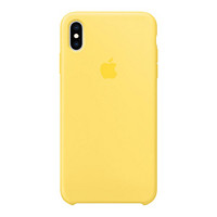 Apple iPhone XS Max 硅胶保护壳 - 淡黄色