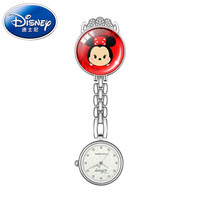 迪士尼(Disney)护士表女款电子数字卡通可爱男女时尚挂表夹式防水胸表怀表 702米妮
