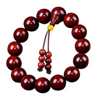 今夕 小叶紫檀佛珠手串15mm老料高密高油男士手链文玩