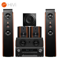 HiVi 惠威 D3.2MKIIIHT+天龙X1500功放 家庭影院音响套装5.1声道木质落地式客厅电视音箱