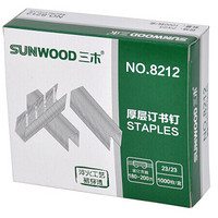 三木 SUNWOOD 23/23厚层订书钉/订书针 8212 大包装 100盒装