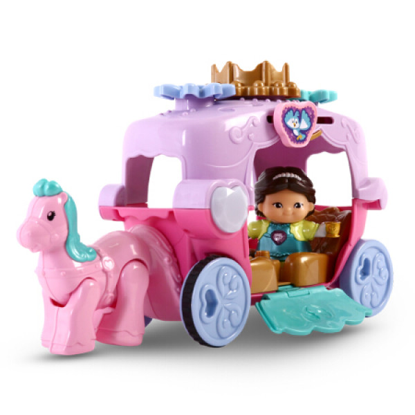 伟易达(vtech)公主南瓜车 童话手推车 女孩过家家玩具