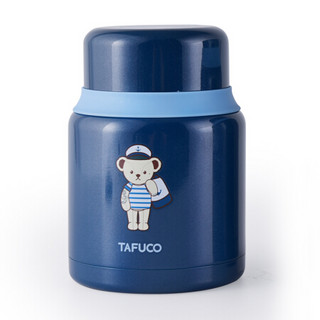 泰福高（TAFUCO）焖烧杯 泰迪珍藏316不锈钢真空焖烧壶便携罐保温粥桶 T5567 航海蓝 0.6L