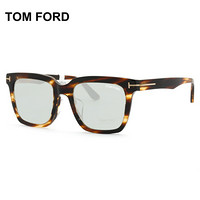 TOMFORD 汤姆福特太阳镜男 邓伦同款 潮人墨镜 方框太阳眼镜TF0646-D-55A