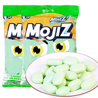 印尼进口 MintZ 明茨 清凉水果味糖果 休闲零食 清新口气 脆皮夹心薄荷糖 112.5g*2包