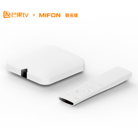 芒果tv x mifon联名版 f1c全4k智能电视盒子 送芒果tv会员季卡 无线