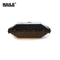 海乐（haile）4进4出卧式光缆接头盒 288芯带状熔接包 光纤接续盒 对接包 室外防水 黑色HT-JX-4-4A