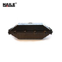 海乐（haile）4进4出卧式光缆接头盒 288芯带状熔接包 光纤接续盒 对接包 室外防水 黑色HT-JX-4-4A