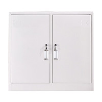 ZHONGWEI 中伟 矮柜储物柜双门双锁柜钢制铁皮柜文件柜财务办公柜资料柜档案柜