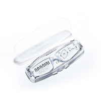 纳尼尼进口老花镜男女轻薄时尚CP2 折叠便携高清舒适老花眼镜 透明色200度